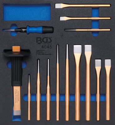 Set dalti si dornuri + punctator automatic, 15 piese, BGS 4045