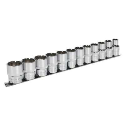 Set de 12 chei tubulare scurte, actionare 1/2” - In lucru