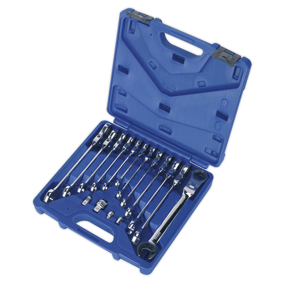 Set de chei combinate cu clichet – In lucru Set de chei combinate cu clichet - In lucru