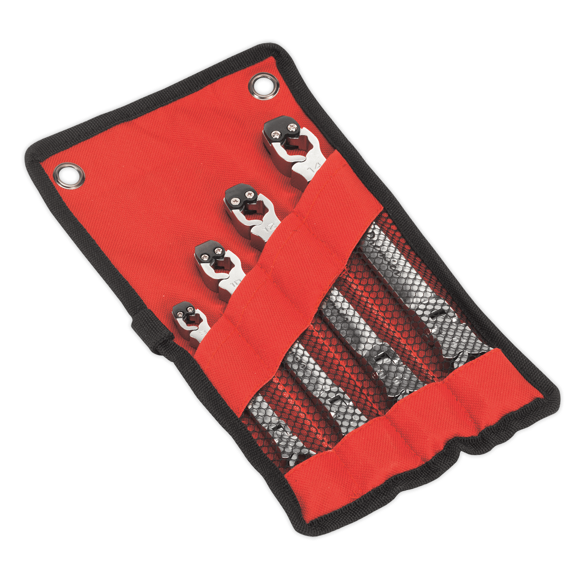 Set chei cu clichet 4 piese pentru conducte Sealey – Truse Scule Set chei cu clichet 4 piese pentru conducte Sealey - Truse Scule