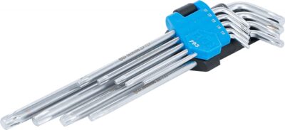 Set de chei Torx tip L extra lungi T10-50 | 9 piese, BGS 793
