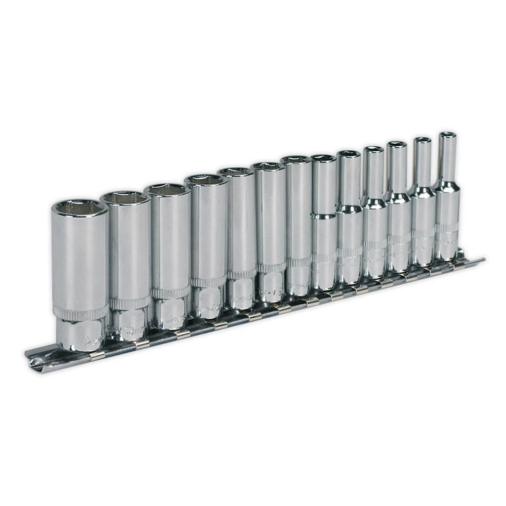 Set de chei tubulare, 1/4″, 13 piese – In lucru Set de chei tubulare, 1/4", 13 piese - In lucru