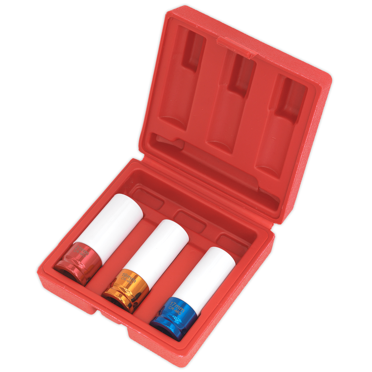 Set de chei tubulare de impact, 3 piese, 1/2” – In lucru Set de chei tubulare de impact, 3 piese, 1/2” - In lucru