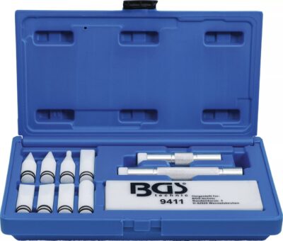 Set de reparatii pentru tinichigerie auto, dispozitive de indreptat din material plastic, 12 piese, BGS 9411