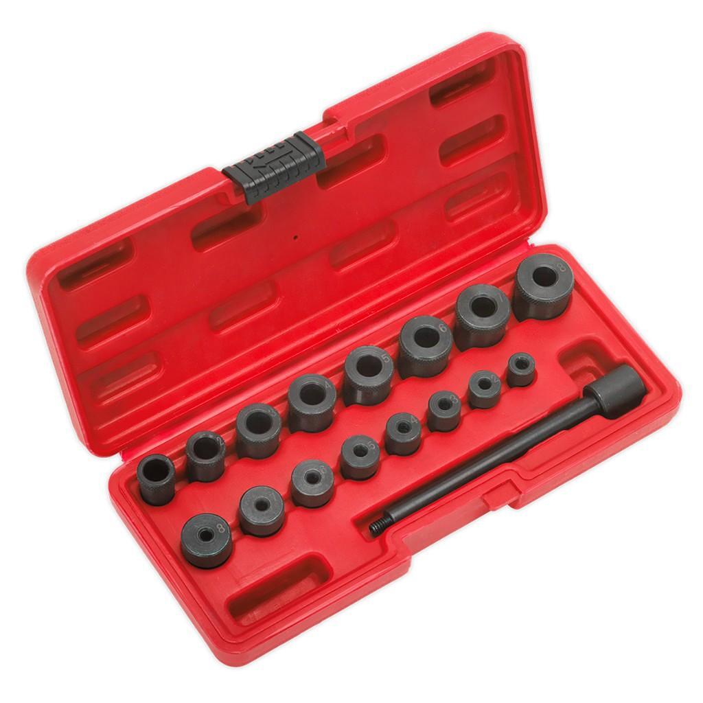Set dispozitiv aliniere disc de ambreiaj, 17 piese – SimpleTools Set dispozitiv aliniere disc de ambreiaj, 17 piese - SimpleTools
