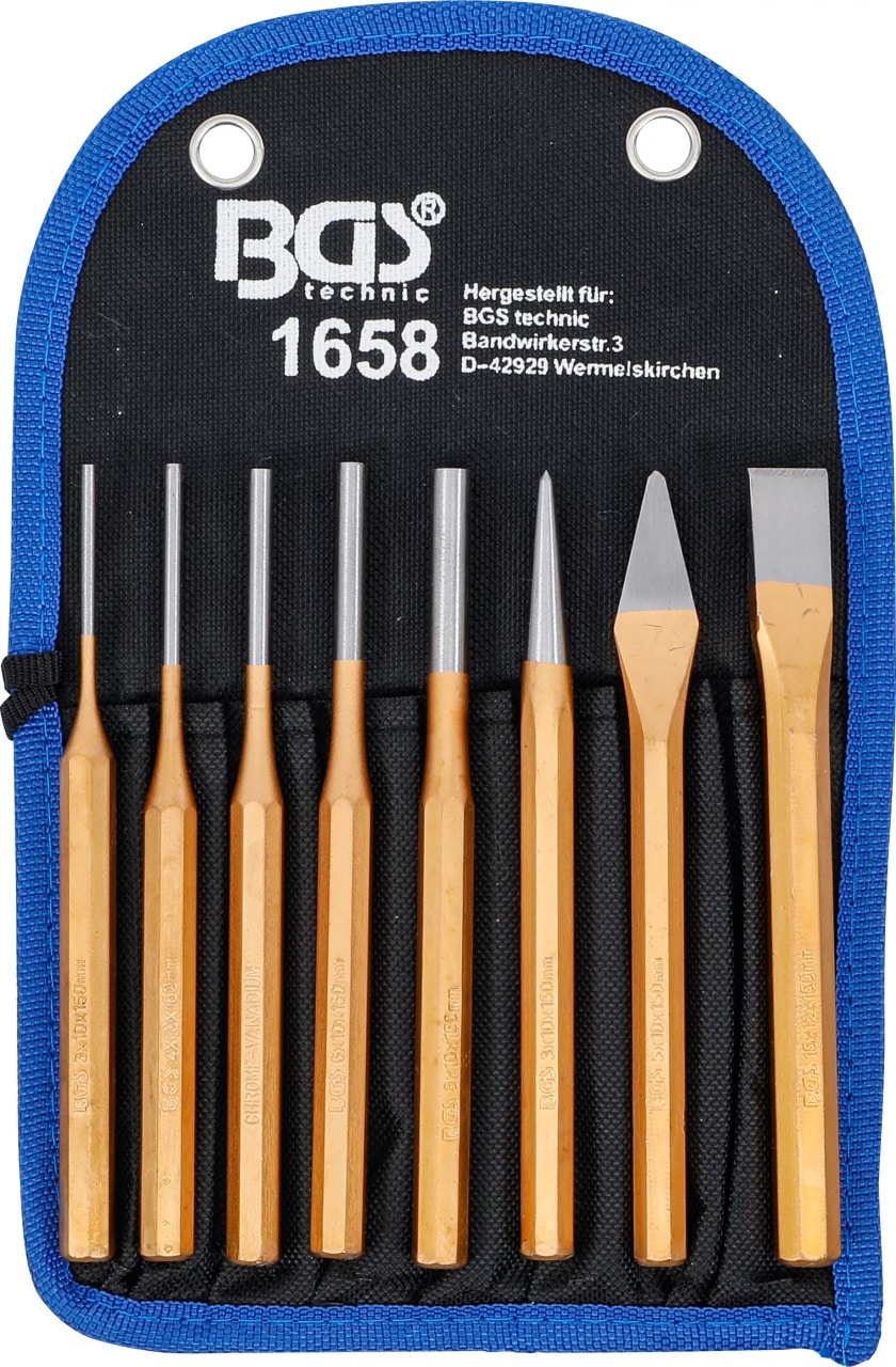 Set dornuri + 2 dalti, 8piese, BGS 1658 – Dalti/Dornuri Si Punctatoare Set dornuri + 2 dalti, 8piese, BGS 1658 - Dalti/Dornuri Si Punctatoare