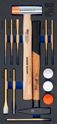 Set dornuri, dalti si ciocane in termoformat, 14 piese, BGS 4129
