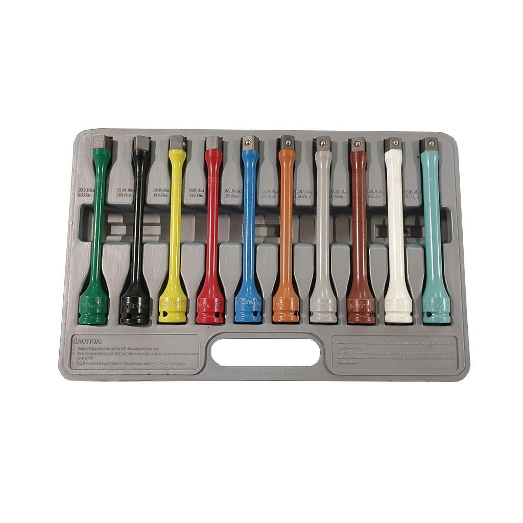 Set extensii pentru pistoale de impact, 10 piese, 1/2″ – Adaptoare si prelungitoare Set extensii pentru pistoale de impact, 10 piese, 1/2" - Adaptoare si prelungitoare