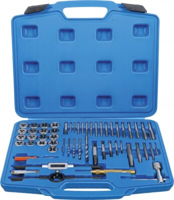 Set extractoare pentru suruburi, filiere si tarozi, M3 - M12, 56 piese, BGS 70104