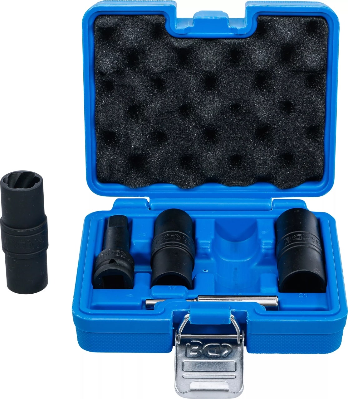 Set extractoare prezoane de roti 17 – 19 – 21 mm, antrenare 12, 5 mm (1/2″), 3 piese, BGS 7467 – Scule service roti Set extractoare prezoane de roti 17 - 19 - 21 mm, antrenare 12, 5 mm (1/2"), 3 piese, BGS 7467 - Scule service roti
