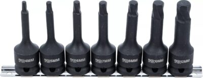 Set extractoare suruburi deteriorate 4 - 12 mm, 7 piese, BGS 7004