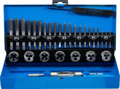 Set filiere si tarozi M3 - M12 , 32 piese, BGS 901