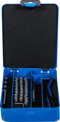 Set Helicoil pentru reparatii filete M6x1.00, 29 piese, BGS 1953