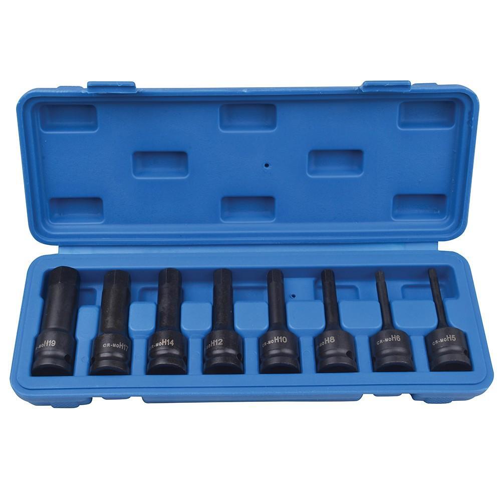 Set imbusuri hexagonale de impact, 1/2”, 9 piese, Marco Tools – In lucru Set imbusuri hexagonale de impact, 1/2”, 9 piese, Marco Tools - In lucru