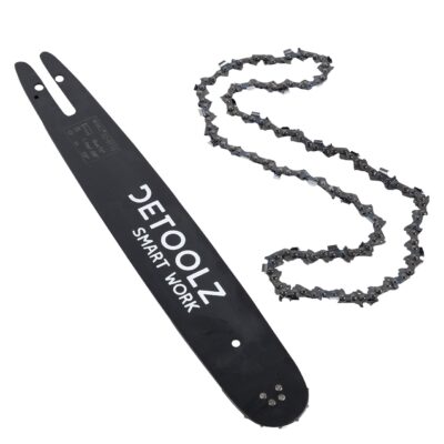 Set lama si lant drujba Detoolz, lungime 14'', pas 3/8'', grosime 1.3mm, 50 pinteni, 25 dinti, full chisel