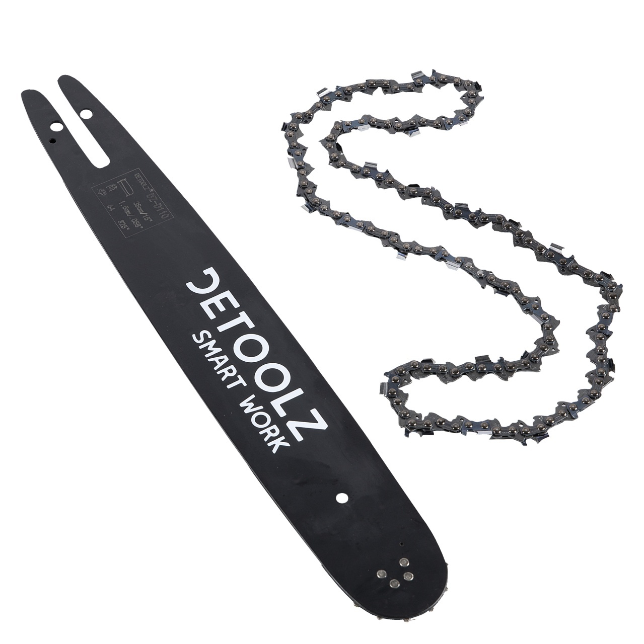 Set lama si lant drujba Detoolz, lungime 14”, pas 3/8”, grosime 1.3mm, 50 pinteni, 25 dinti, full chisel – In lucru Set lama si lant drujba Detoolz, lungime 14'', pas 3/8'', grosime 1.3mm, 50 pinteni, 25 dinti, full chisel - In lucru