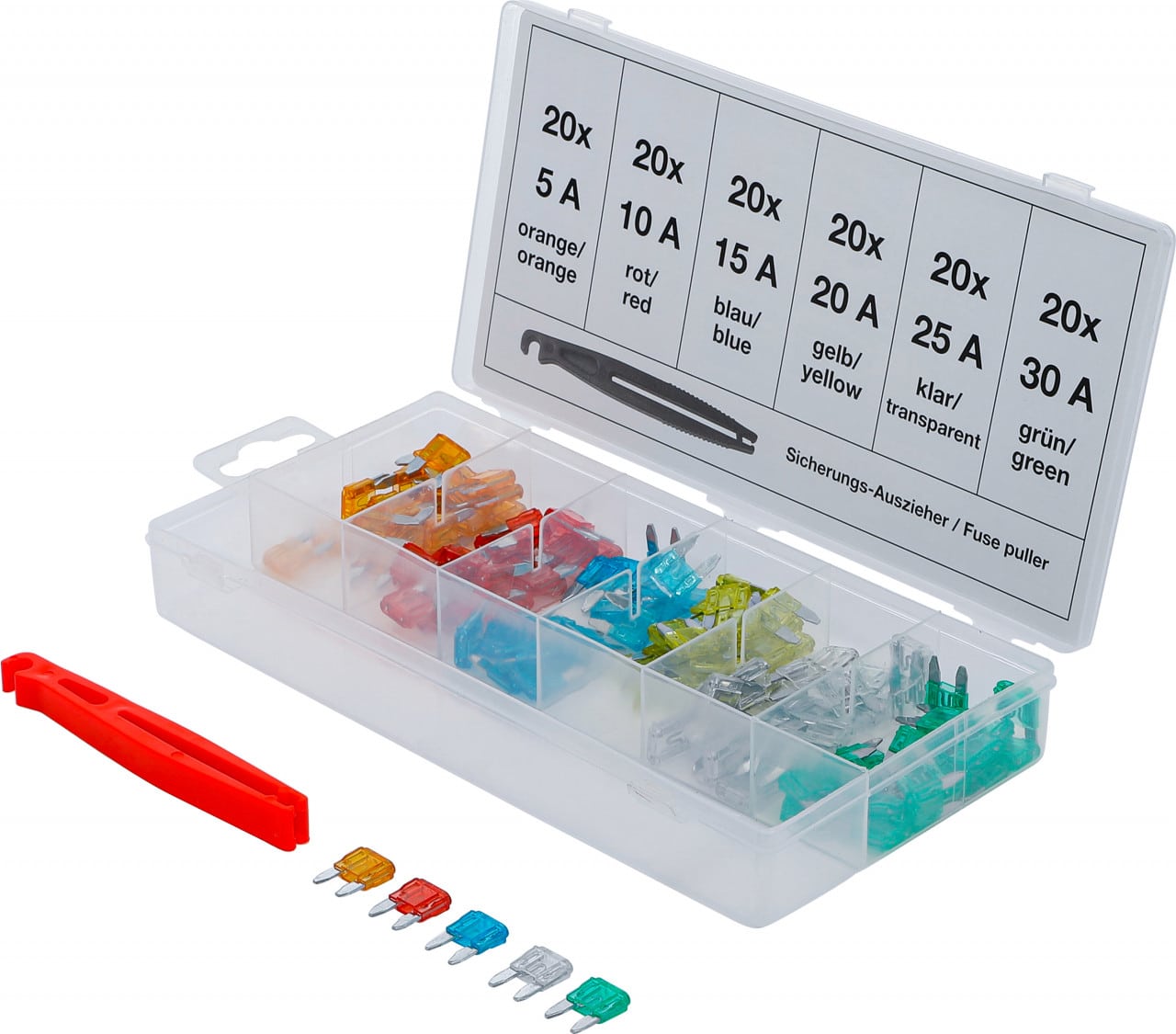 Set mini sigurante electrice,121 buc, BGS 8109 – Sigurante si socluri Set mini sigurante electrice,121 buc, BGS 8109 - Sigurante si socluri