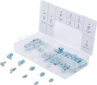 Set nipluri de gresare, Metric / Inch, 70 bucati, BGS 8065-1