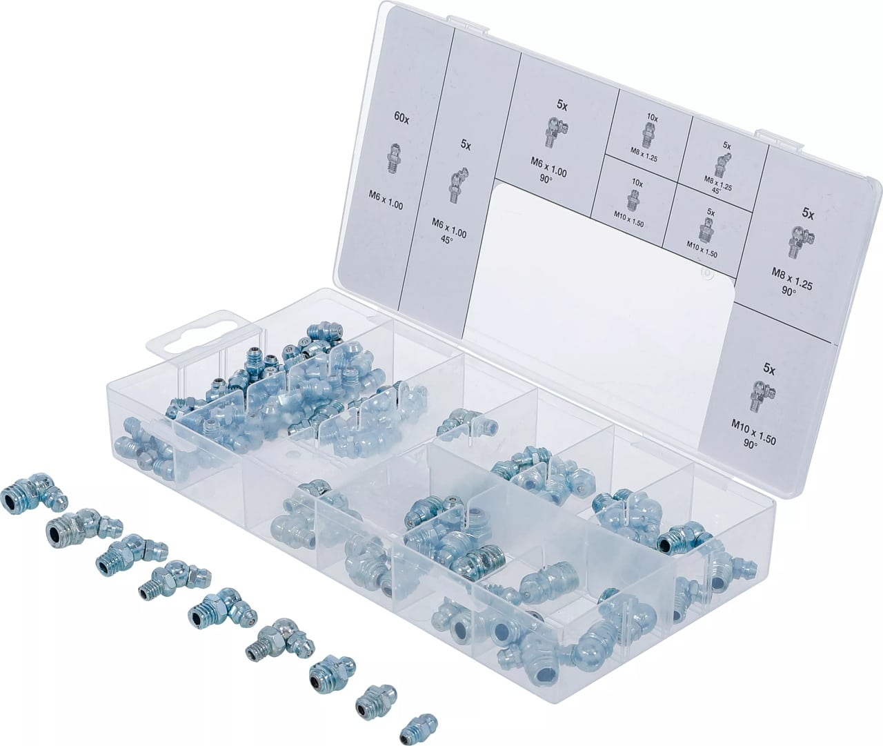 Set nipluri gresoare,110 bucati, BGS 8065 – Gresare Set nipluri gresoare,110 bucati, BGS 8065 - Gresare