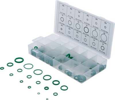 Set oringuri HNBR, pentru AC ,225 bucati, 45007 mm, BGS 8121