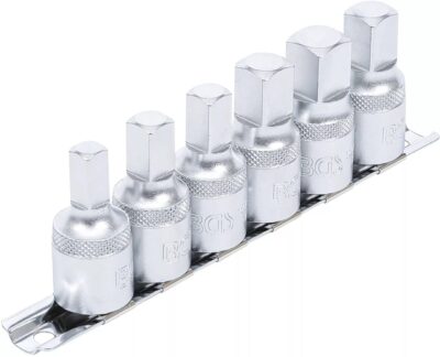 Set patrate de baie pentru busoane 8-14 mm, actionare 1/2'', 6 piese, BGS 1016