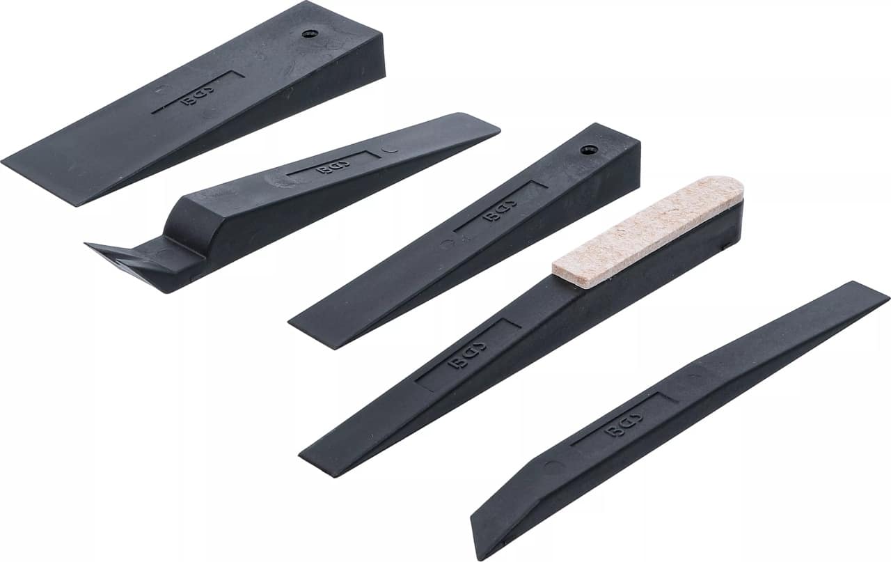 Set pene de tinichigerie pentru demontat accesorii, interioare, bandouri, culise de usi, 5 piese, BGS 63250 – Tinichigerie / Vopsitorie Set pene de tinichigerie pentru demontat accesorii, interioare, bandouri, culise de usi, 5 piese, BGS 63250 - Tinichigerie / Vopsitorie