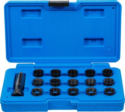Set pentru reparatii filete bujii M14x1.25, 16 piese, BGS 149