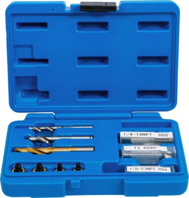 Set pentru reparatii filete pentru aerisitoare de frana 1/4" & 1/8" NPT, BGS 9346