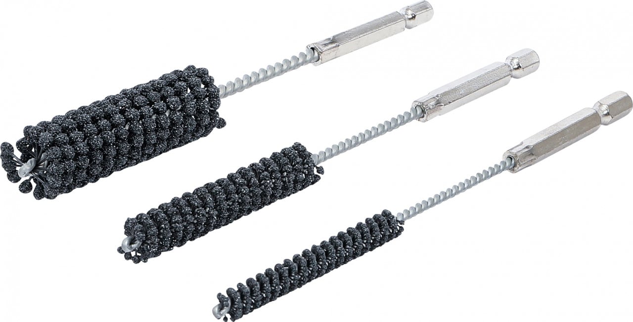 Set perii de honuire flexibile acţionare cu cap hexagonal 1/4″, granulaţie 60 / 80, dimensiuni 8 – 12 – 20 mm, 3 piese, BGS 1272 – Motor Set perii de honuire flexibile acţionare cu cap hexagonal 1/4", granulaţie 60 / 80, dimensiuni 8 - 12 - 20 mm, 3 piese, BGS 1272 - Motor