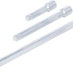 Set prelungitioare 3/8", 75 mm / 150mm / 250 mm cu cap sferic, BGS 2239 - Adaptoare si prelungitoare