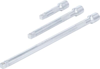 Set prelungitioare 3/8", 75 mm / 150mm / 250 mm cu cap sferic, BGS 2239