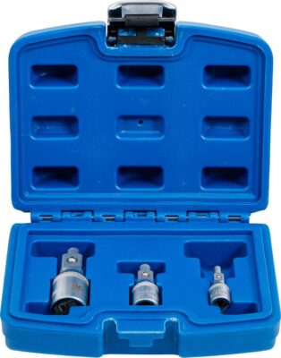Set prelungitoare magnetice, antrenare 1/4"-3/8"-1/2", 3 piese, BGS 198