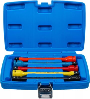 Set prelungitoare pentru prezoane de roti cu limitare la strangere, 100-150Nm, 5 piese, BGS 185