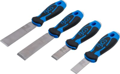 Set raclete pentru curatat adeziv, garnituri, 4 piese, BGS 363