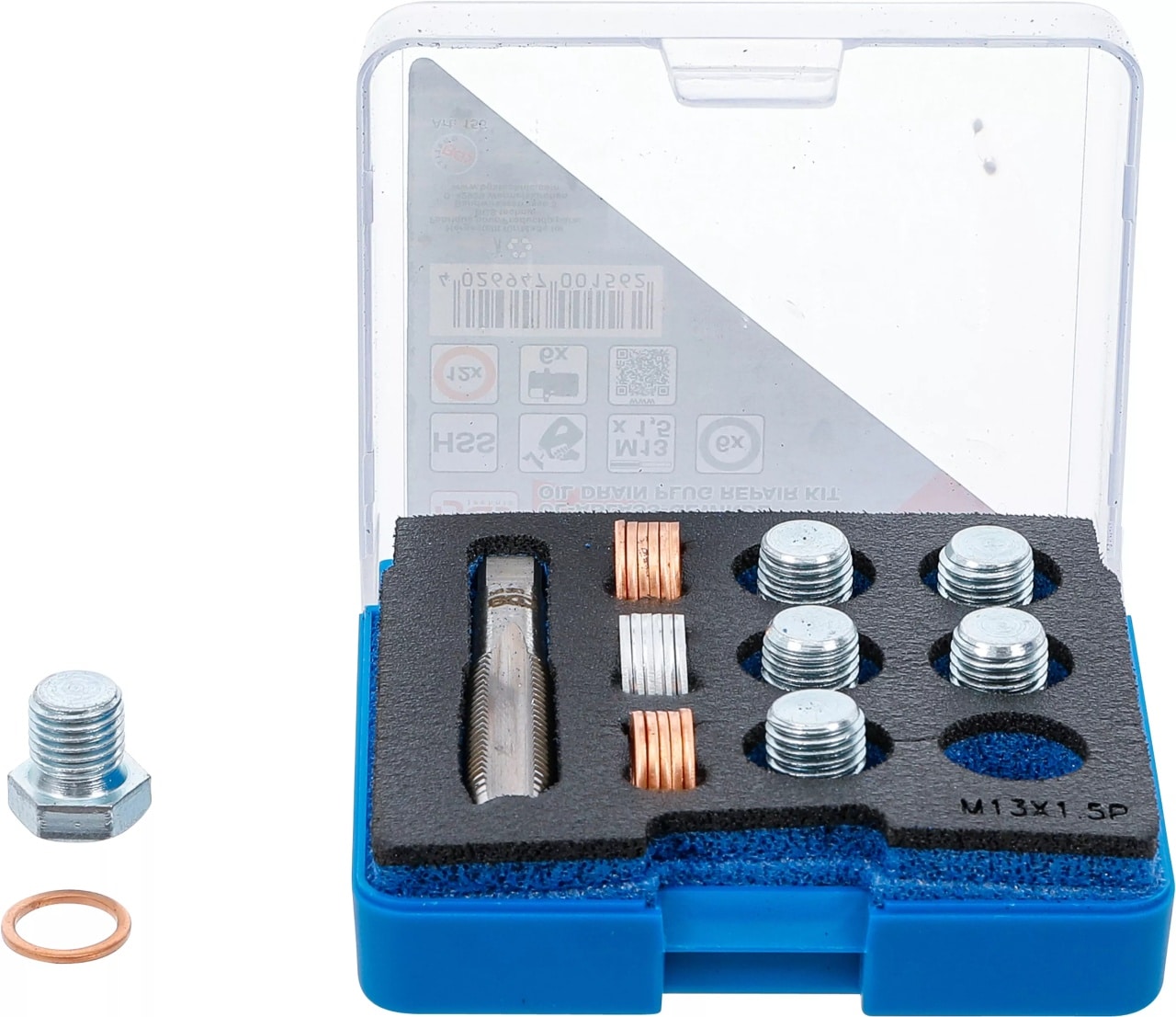 Set reparatie filete pentru baie de ulei, M13x1.5, BGS 156 – Schimb ulei Set reparatie filete pentru baie de ulei, M13x1.5, BGS 156 - Schimb ulei