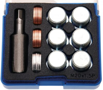 Set reparaţie pentru filet baie scurgere ulei, M20 x 1,5 mm, BGS 159