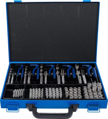 Set reparatii filete cu insertii Helicoil M6-M14, 130 piese, BGS 1951