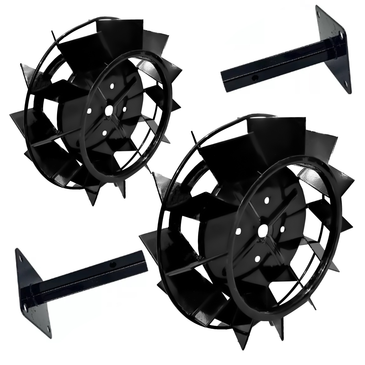 Set roti metalice 400-180 cu manicot, 23 de axe, Elefant – Roti si camere Set roti metalice 400-180 cu manicot, 23 de axe, Elefant - Roti si camere