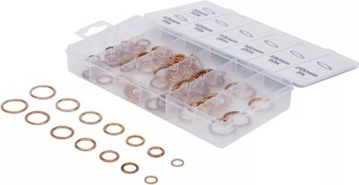 Set saibe din Cupru pentru etansare | Ø 6 - 20 mm | 95 piese., BGS 9313