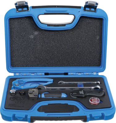 Set scule pentru bercuit, indoit şi taiat, pentru conducte de frâna 4, 75 mm (3/16”), BGS 1270