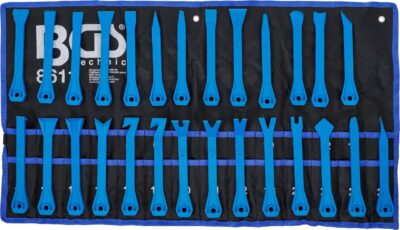 Set spatule pentru demontat interioare, bumbi, clipsuri, 27 piese, BGS 8611