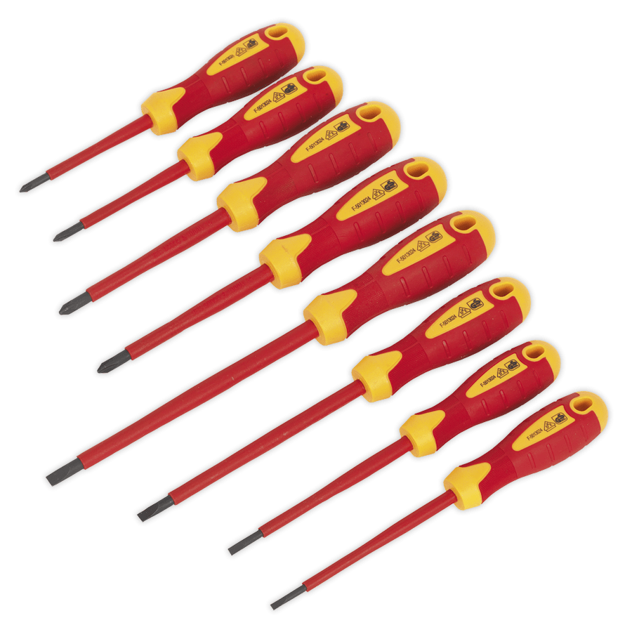 Set surubelnite izolate electric, 8 piese, Sealey – Surubelnite/Torx-uri si Inbusuri Set surubelnite izolate electric, 8 piese, Sealey - Surubelnite/Torx-uri si Inbusuri