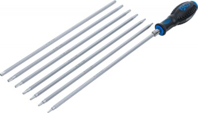 Set surubelnite Torx T-Star si Torx Plus TS, cu maner interschimbabil, 8 piese, BGS 2325