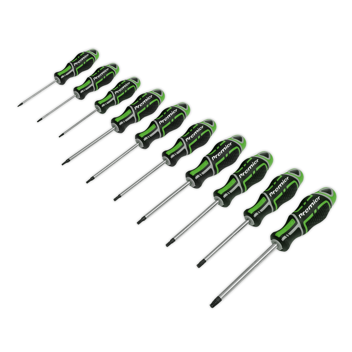 Set surubelnite TRX-Star* GripMAX®, 10 piese, Sealey – In lucru Set surubelnite TRX-Star* GripMAX®, 10 piese, Sealey - In lucru