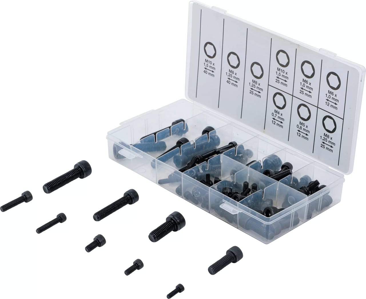 Set şuruburi cu cap cilindric M4 – M10 cu lacas pentru cheie tip Inbus, 106 piese, BGS 14140 – Consumabile etansare si fixare Set şuruburi cu cap cilindric M4 - M10 cu lacas pentru cheie tip Inbus, 106 piese, BGS 14140 - Consumabile etansare si fixare