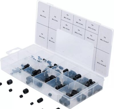 Set suruburi de blocare M3-M10mm cu pas normal si M6-M10mm cu pas fin, 160 piese, BGS 14135