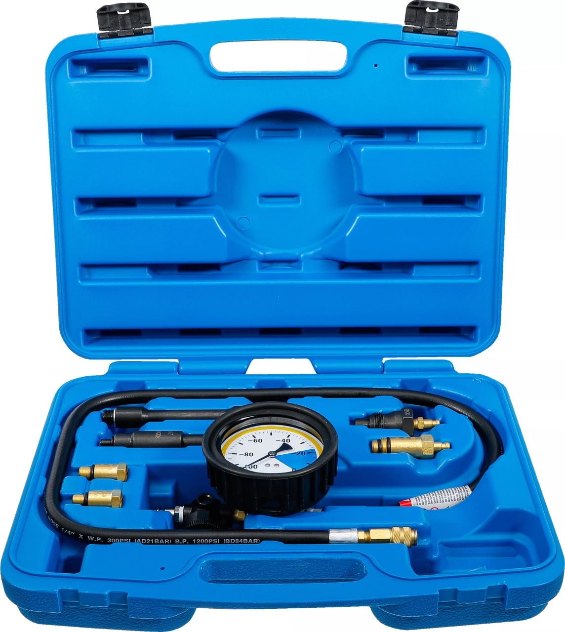 Set testare pierderi presiune, 7 piese, BGS 62645 – Testere presiune/compresie si injectie Set testare pierderi presiune, 7 piese, BGS 62645 - Testere presiune/compresie si injectie