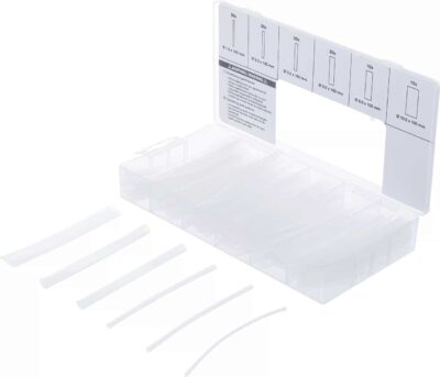 Set tile din varnis termoretractant cu diametre diferite | transparent | 150 piese, BGS 9405