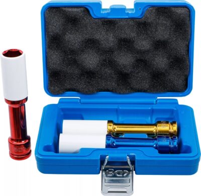 Set tubulare de impact cu protectie 17-19-21 mm , 1/2", lungime 150 mm, BGS 7100