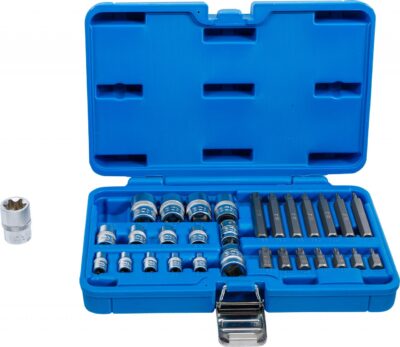 Set tubulare E si biti , 30 piese, BGS 5025